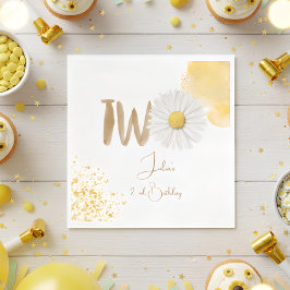 Waterverf maisy tweede verjaardag servet