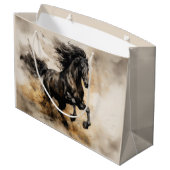  Waterverf Majestic Black Hengst Groot Cadeauzakje (Achterkant Gekanteld)