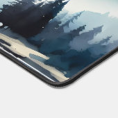 Waterverf Majestic met sneeuw bedekte bergen Bureaumat (Hoek)