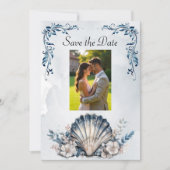 Waterverf Majestic Mia Beach Bewaar de datum Save The Date (Voorkant)