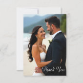 Waterverf Majestic Mia Beach Dank u kaarten (Voorkant)