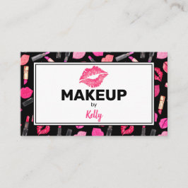 Waterverf Make-up Artiest Glam Gold Pink Business  Visitekaartje