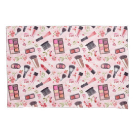 Waterverf make-up en bloemenslaapkamer stijl kussensloop