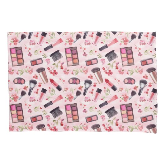 Waterverf make-up en bloemenslaapkamer stijl kussensloop (Voorkant)