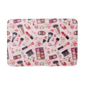Waterverf make-up schoonheidspatroon met bloemen badmat (Voorkant)
