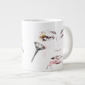 Waterverf Makeup Face Grote Koffiekop (Voorkant rechts)