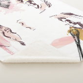 Waterverf Makeup Face Sherpa Deken (3/4)