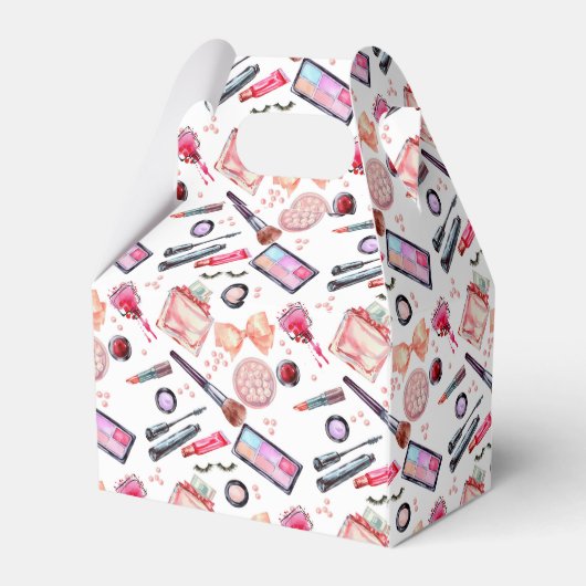 Waterverf Makeup Patroon Bedankdoosjes (Achterkant)