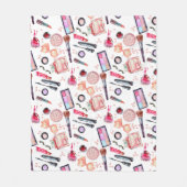 Waterverf Makeup Patroon Fleece Deken (Voorkant)