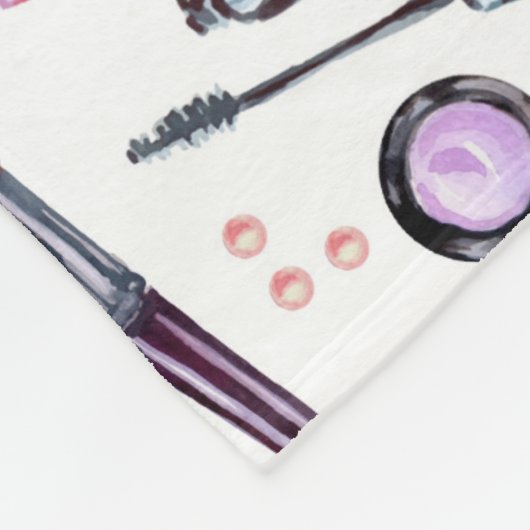 Waterverf Makeup Patroon Fleece Deken (Hoek)