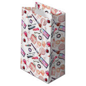 Waterverf Makeup Patroon Klein Cadeauzakje (Achterkant Gekanteld)