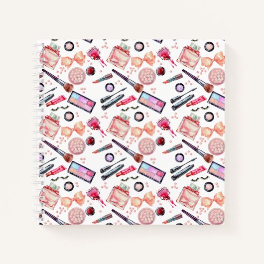 Waterverf Makeup Patroon Notitieboek (Voorkant)