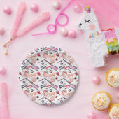 Waterverf Makeup Patroon Papieren Bordje (Feest)
