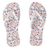 Waterverf Makeup Patroon Teenslippers (Voetbed)