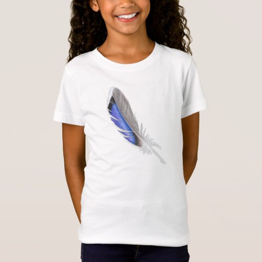 Waterverf Mallard Duck Feather T-shirt (Voorkant)