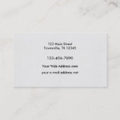 Waterverf Mallard Duck Feather Visitekaartje (Achterkant)