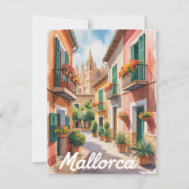 Waterverf Mallorca Briefkaart