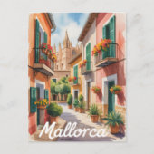 Waterverf Mallorca Briefkaart (Voorkant)