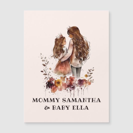 Waterverf mam en dochter (1) (Voorkant)