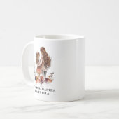 Waterverf mam en dochter (1) koffiemok (Voorkant links)