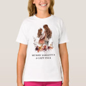 Waterverf mam en dochter (1) t-shirt (Voorkant)