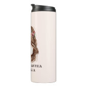 Waterverf mam en dochter (2) thermosbeker (Geroteerd rechts)