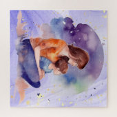 Waterverf Mam & Me Moeder's Love Art Legpuzzel (Horizontaal)