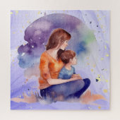Waterverf Mam & Me Moeder's Love Art Legpuzzel (Verticaal)