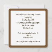 Waterverf Mama Beer en Baby Kaart (Achterkant)