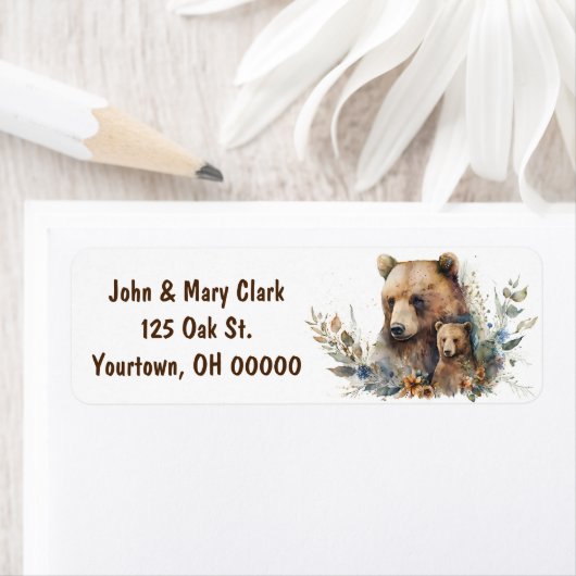 Waterverf Mama Beer en Cub Etiket (Insitu)