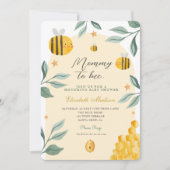 Waterverf Mama naar Bee Honey Sweet Baby shower Kaart (Voorkant)