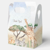 Waterverf mammie en Baby Afrikaans dier Hartelijk  Bedankdoosjes (Geopend)