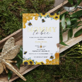 Waterverf mammie om Baby shower Gold te worden Folie Uitnodiging