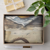Waterverf Mand Met Citroenen Decoupage Tissuepapier (Geschenk)