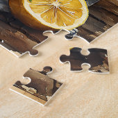 Waterverf mand van citroenen legpuzzel (Zijkant)