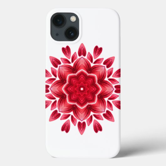 Waterverf Mandala Art - Red Rose Petals Flower Ca Case-Mate iPhone Case (Achterkant)