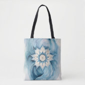 Waterverf mandala bloemkunst tote bag (Voorkant)