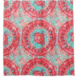 Waterverf Mandala Douchegordijn