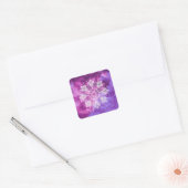 Waterverf Mandala Galaxy Mehndi Vierkante Sticker (Envelop)
