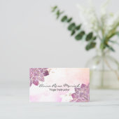 *~* Waterverf Mandala Glitter Healing Reiki Yoga Visitekaartje (Staand voorkant)