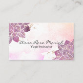 *~* Waterverf Mandala Glitter Healing Reiki Yoga Visitekaartje (Voorkant)