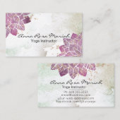 *~* Waterverf Mandala Glitter Healing Yoga Reiki Visitekaartje (Voorkant / Achterkant)