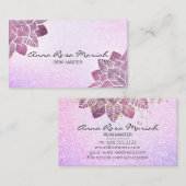 *~* Waterverf Mandala Glitter Healing Yoga Reiki Visitekaartje (Voorkant / Achterkant)