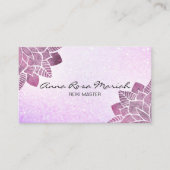 *~* Waterverf Mandala Glitter Healing Yoga Reiki Visitekaartje (Voorkant)