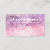 Waterverf Mandala Holistic Healing & Spiritueel Visitekaartje (Voorkant)