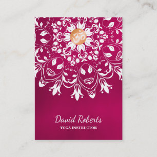 WATERVERF MANDALA LOGO GEPERSONALISEERD YOGA INSTR VISITEKAARTJE