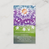 WATERVERF MANDALA LOGO GEPERSONALISEERD YOGA INSTR VISITEKAARTJE (Achterkant)