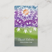 WATERVERF MANDALA LOGO GEPERSONALISEERD YOGA INSTR VISITEKAARTJE (Voorkant)