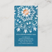 WATERVERF MANDALA LOGO GEPERSONALISEERD YOGA INSTR VISITEKAARTJE (Achterkant)