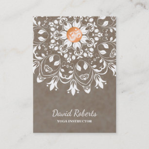 WATERVERF MANDALA LOGO GEPERSONALISEERD YOGA INSTR VISITEKAARTJE